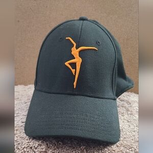 Black Cap with Orange Logo